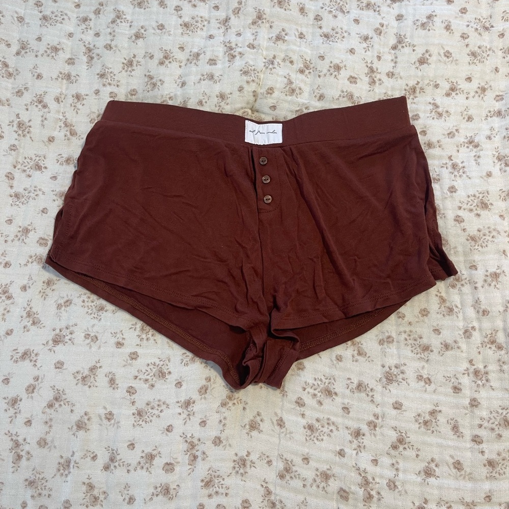 Urban Outfitters Maroon sleep shorts